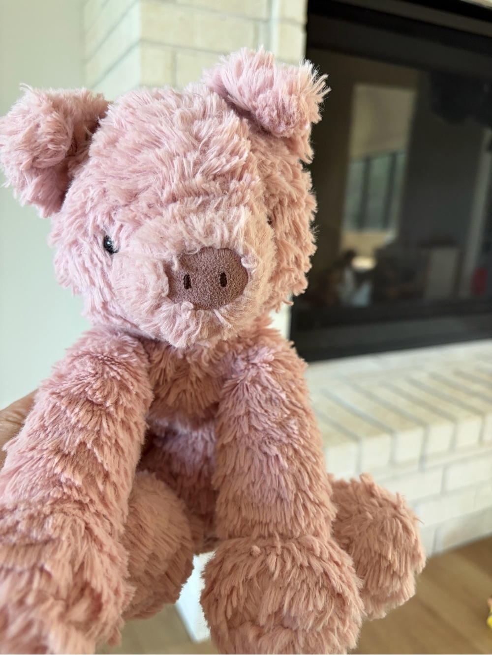 Jellycat Pink Fuzzy Plush Pig